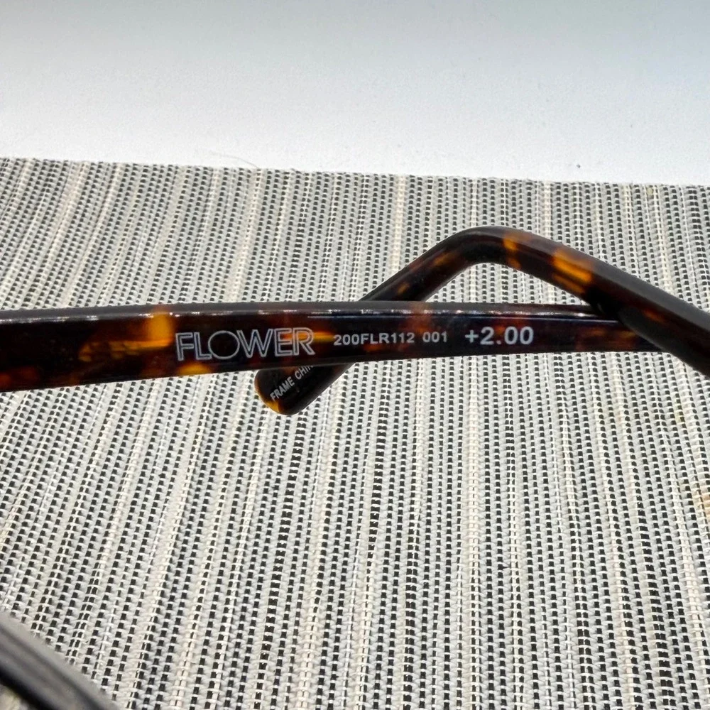 Flower by Drew Barrymore Reading Glasses Lot 3 Pair +2.00 Black Brown Tortoise